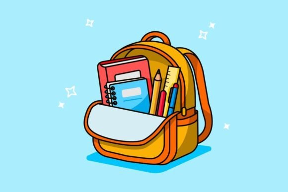 Backpack with School Supplies