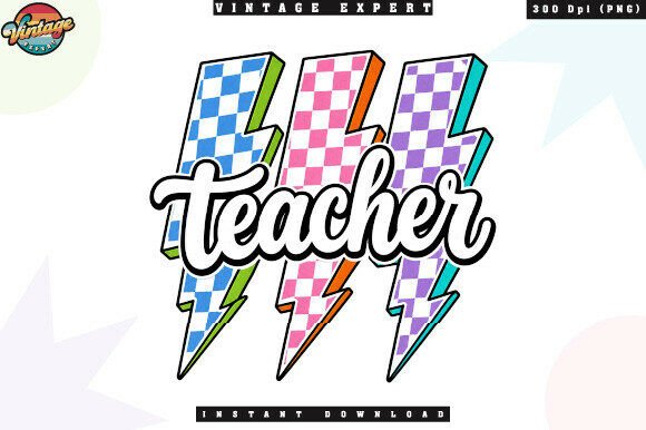 Bring the Classroom to Life with Retro School Checkerboard Teacher PNG