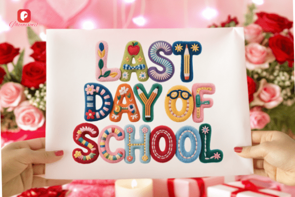 Chenille Teacher Last Day of School PNG: A Comprehensive Guide to Embroidered-Style Digital Assets