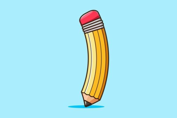 Cute Cartoon Pencil for Creative Projects