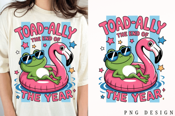 Toad-Ally End Year PNG Sublimation Desig: The Ultimate Digital Asset for School Staff and Creative Entrepreneurs