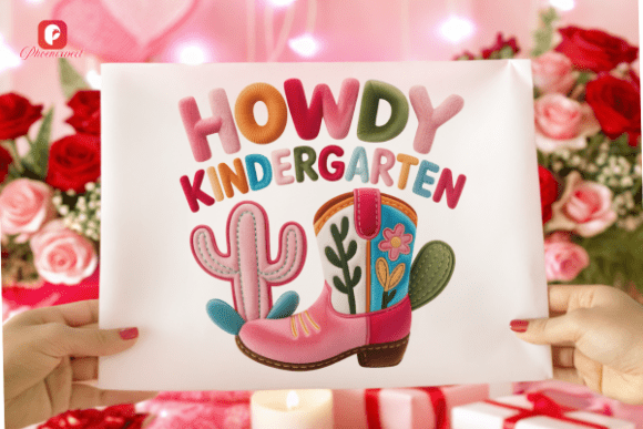 Western Cowboy Howdy Kindergarten PNG